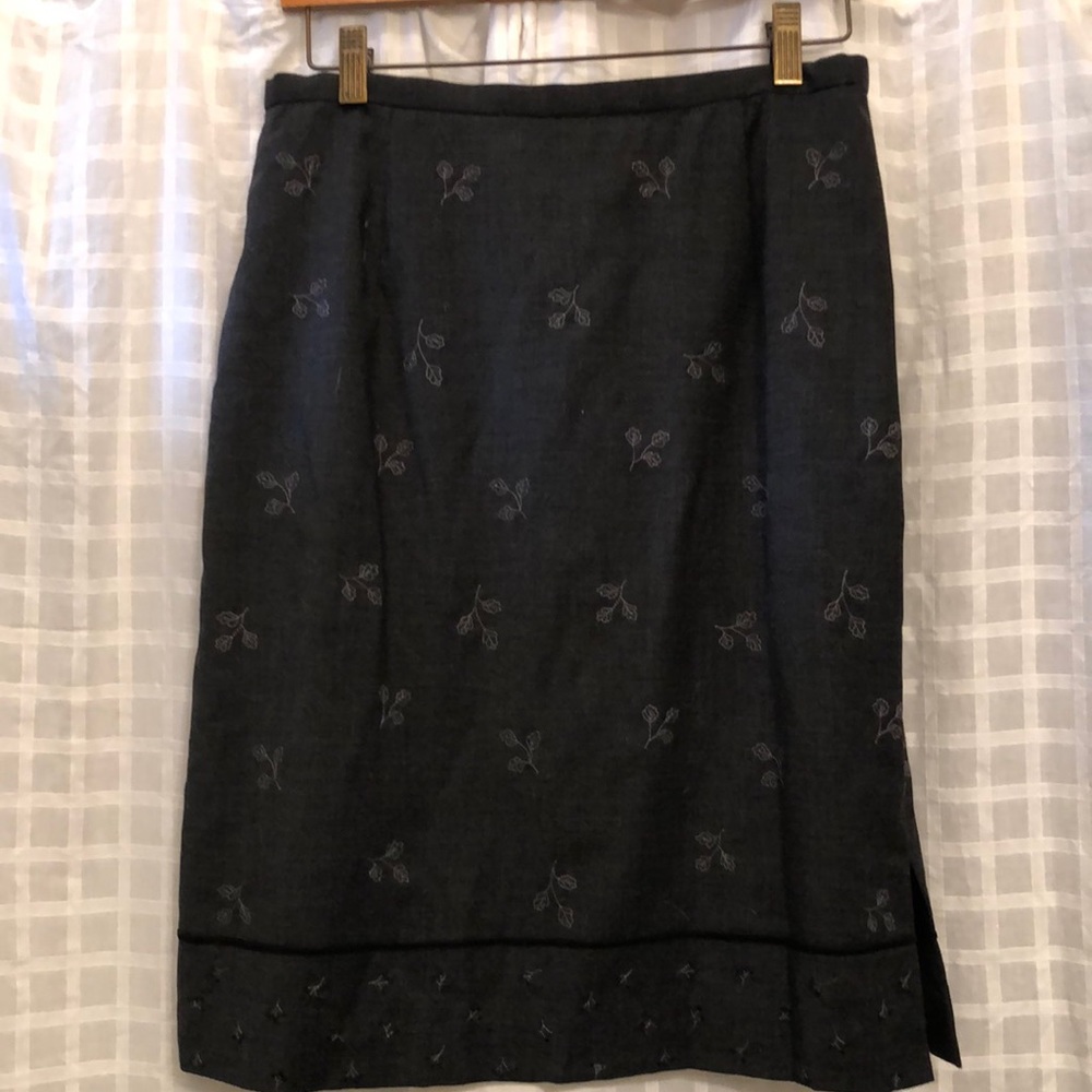 Eddie Bauer vintage wool skirt 10